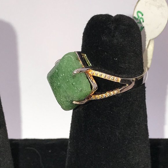 Natural Ruby Zoisite Ring size 6 1/2 - Picture 2 of 6